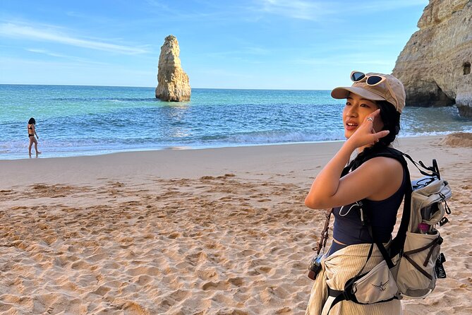 7 Seven Hanging Valleys Hiking Tour with 4K Photos & Transfer - Praia da Marinha: your finish line and your best photo time
