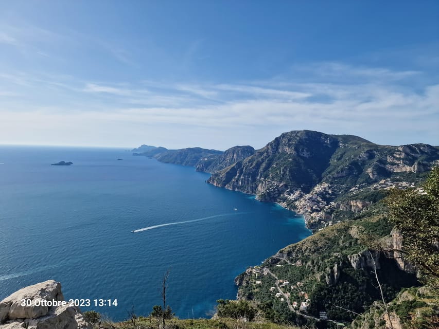 Amalfi Coast Path of the Gods Hike from Agerola - Capri and the Faraglioni: seeing the famous shapes from the right angle