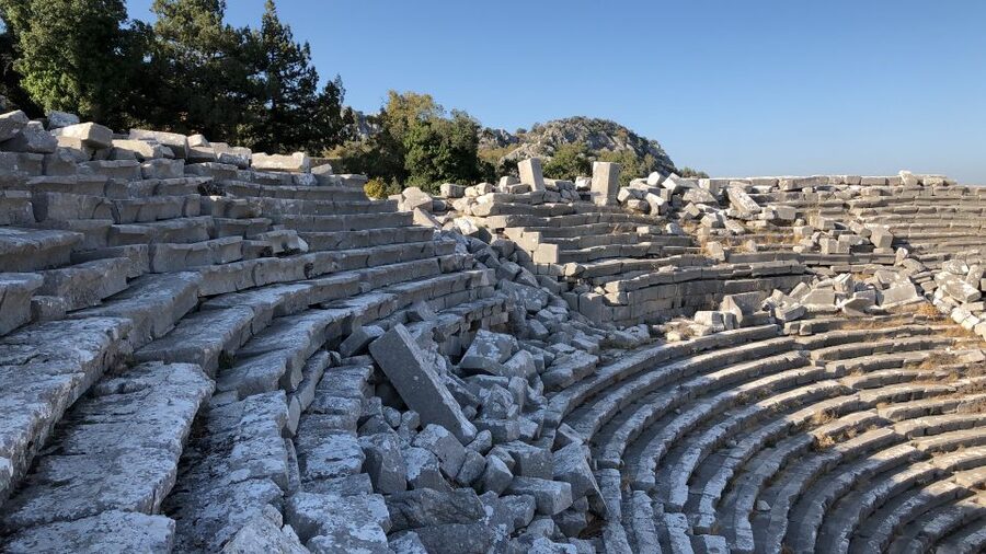 Antalya: Hiking in Termessos Ancient City - Termessos theatre: the best viewpoint is built into the mountain
