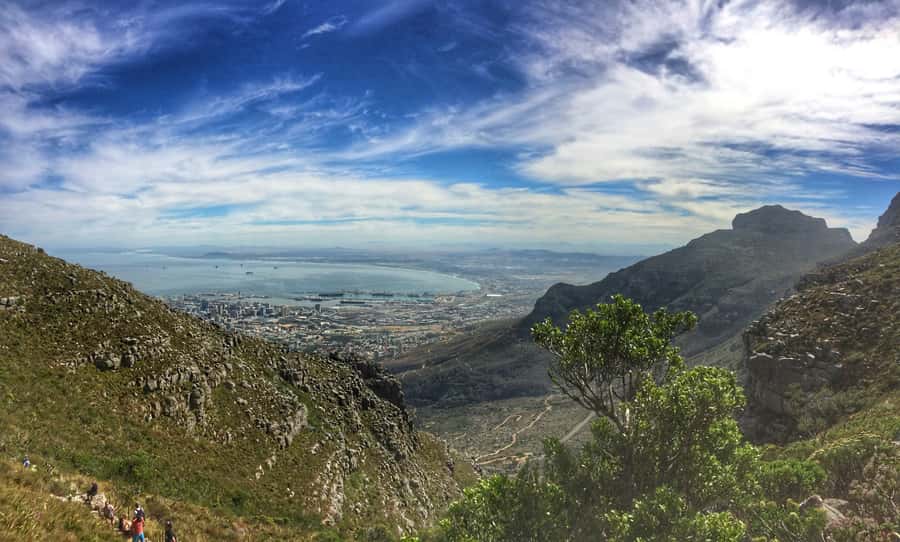 Cape Town: 3-Hour Table Mountain Hike via Platteklip Gorge - The summit: panoramic Cape Town, V&A Waterfront, and a café you’ll actually want