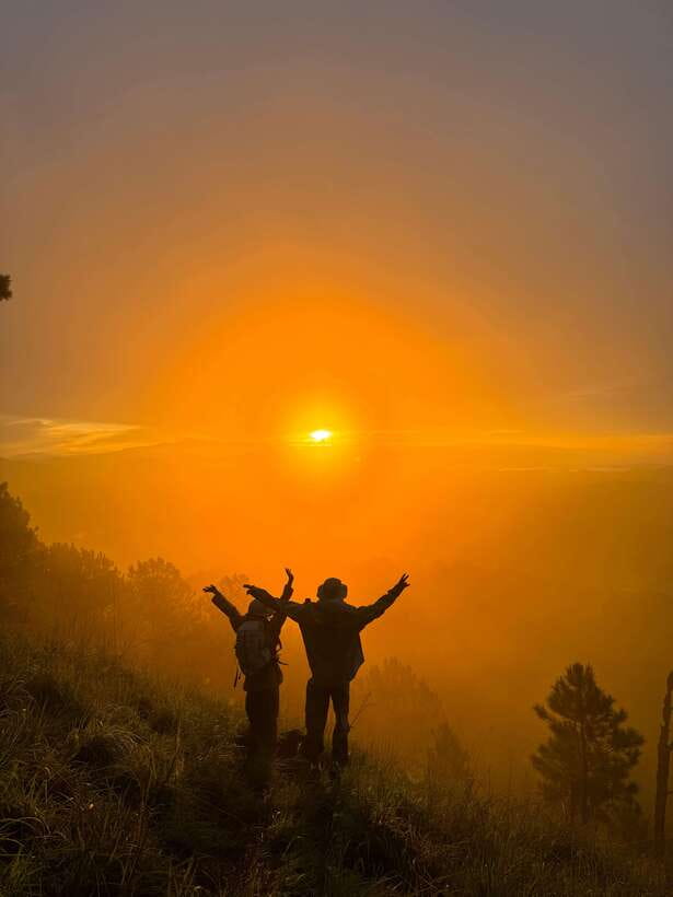 Dalat: Cloud Chasing packaged hike - Sunrise Pickup Included - The climb to the hidden viewpoint: short, steep, and worth the work