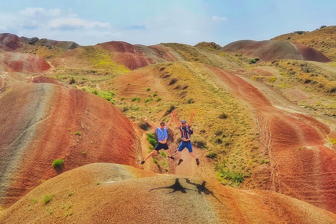David Gareji and Real Rainbow Mountains Off-Road adventure + hike - Kapatadze Lake salt patches: the quiet finale that looks unreal in person