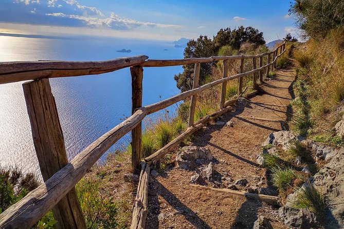 Discover "Path of theGods" private hiking tour from Amalfi Positano Sorrento - Positano Boats and the approach into town