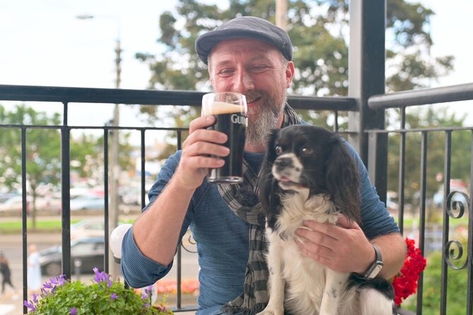 Dublin Coastal Hike, Pints & Puppies Adventure - How the route flows: station start, lighthouse stop, and abbey ruins