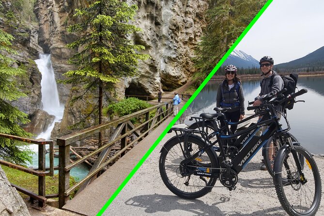 eBike and Hike Banff to Johnston Canyon small group guided program - Meeting at 202 Bear St and how a 4-hour day feels