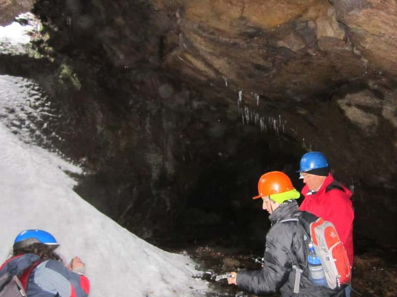 Etna: Jeep excursion and hike suitable for everyone. Free shoes and jacket - Grotta delle Nevi: What It’s Like Inside the Volcanic Cave