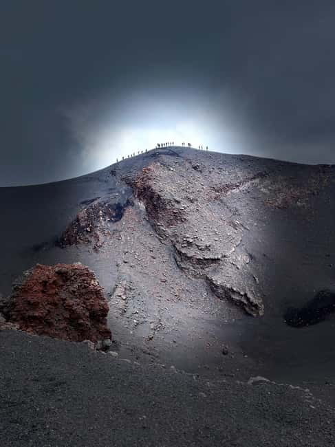 Etna: Summit Area Guided Hike from Cable Car Station - Higher still: walking past 2002 craters and the southeast crater flows
