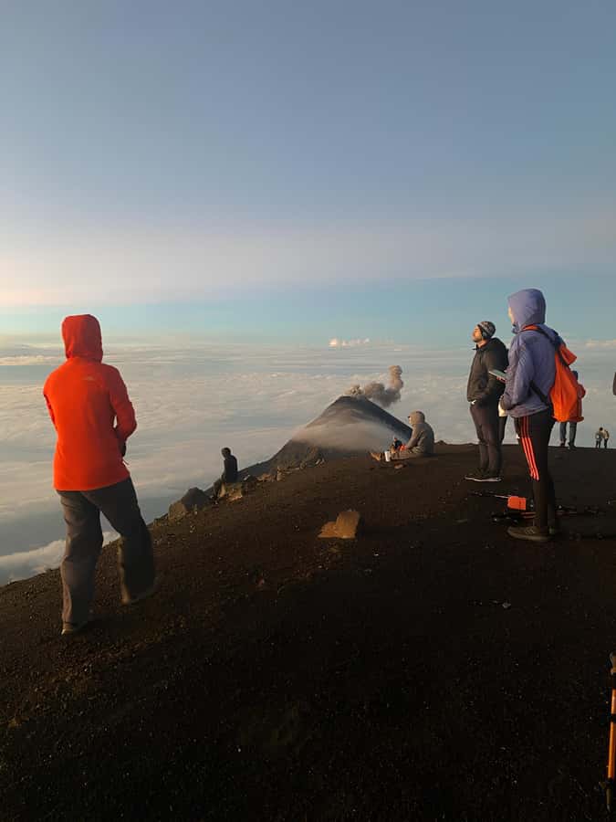 From Antigua: Adventure, 2-Day Hiking to Acatenango Volcano - The base camp arrival: cabins, domes, and the El Fuego glow