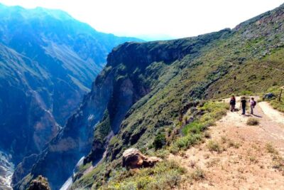 From Arequipa Trek : 2-Days of Hiking in the Colca Canyon - Colca Canyon Depth From Cruz del Cóndor at 3,600m