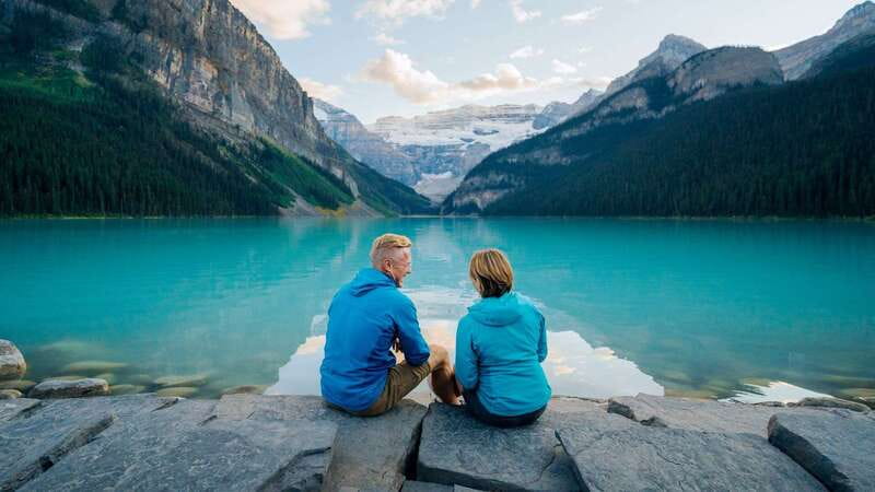 From Banff: Louise & Moraine Lake Guided Hiking Day Trip - Morning Pickup In Banff: The Van Ride Sets the Tone
