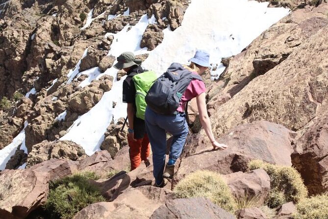From Marrakech: Atlas Mountains Talamrout Summit day hike & Trek - The descent back to Imlil: same route, different challenge