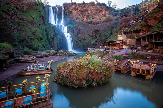 From Marrakech: Ouzoud Waterfalls Guided Hike and Boat Trip - Entering Ouzoud: viewpoints, olive groves, and Berber culture
