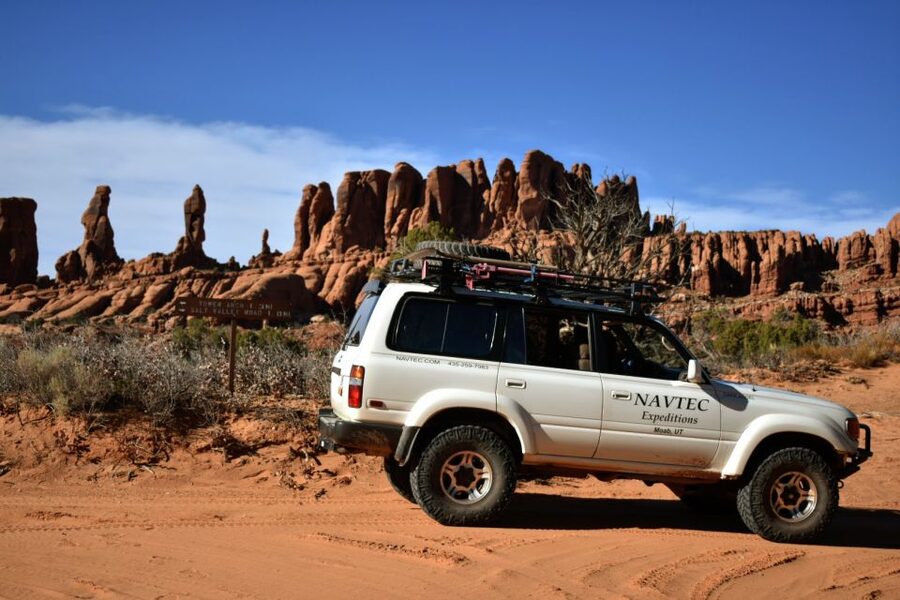 From Moab: Arches National Park 4x4 Drive and Hiking Tour - The morning hike: red rock walking plus real geology talk