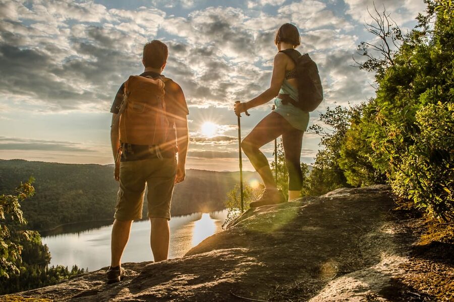 From Montreal: Sept-Chutes Regional Park Hike - Mont Brassard: the reward for climbing (cooler air and wide views)