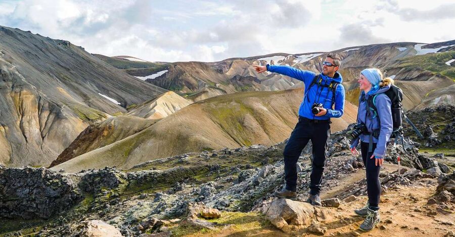 From Reykjavík: Landmannalaugar Day Hike - Laugahraun lava fields and Vondugil Canyon hike