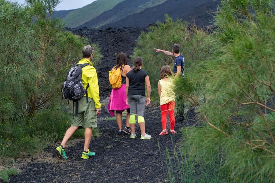 From Taormina: Etna Tour with Hiking, Cave Visit, & Tastings - Rifugio Sapienza hike: extinct craters and views you feel in your chest