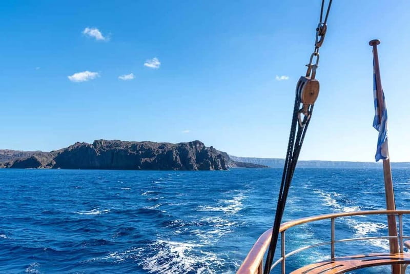 From Thera: Thirasia Cruise w/ Volcano Hike and Hot Springs - Palea Kameni hot springs: the break your feet will thank you for