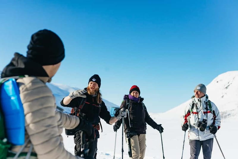 From Tromsø: Snowshoeing Hike with Picnic Lunch and Photos - Stop-by-stop: what happens at each phase of the tour