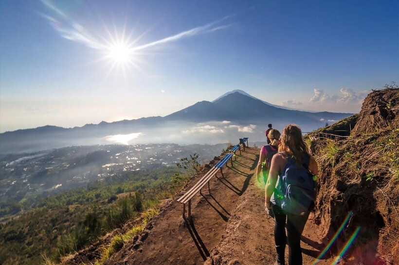 From Ubud: Mount Batur Hiking - Descent through younger craters and the caldera walk