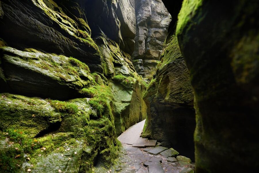 From Wroclaw: Hiking Trail in Rock City Adrspach - Gothic gate and the waterfall stop you’ll want on your route