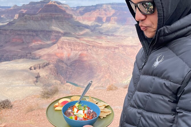 Grand Canyon South Kaibab Day Hike - Lunch with a view: what that break does for you
