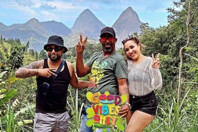 Gros Piton Hike with Dannyboy & Co. - The ride to the trailhead: Dannyboy’s good-vibes style and practical comfort
