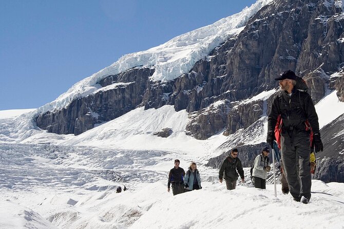 Guided Glacier Hike on The Athabasca with IceWalks - The ice features you will spot: crevasses, mill wells, meltwater, and icefalls