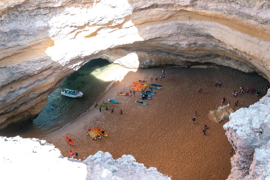 Guided hiking tour on the Seven Hanging Valleys Trail - Benagil cave plus a coast carved by rivers that no longer run