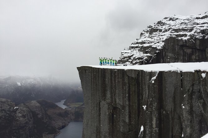 Guided winter hike to Pulpit Rock Preikestolen - Getting Up to Preikestolen: The Edge Photo Moment in Winter