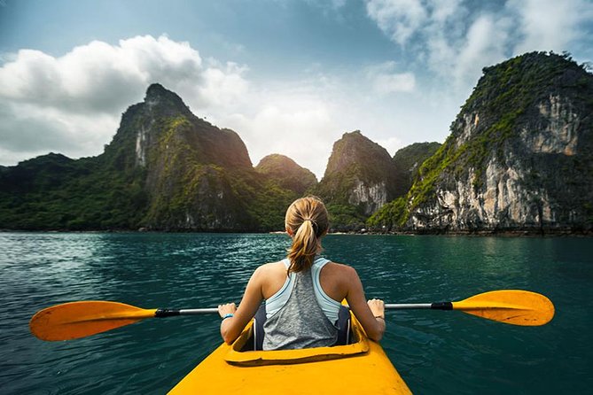 Halong Bay Full Day with Kayaking, Hiking viewpoint, Cave - Deluxe To Luxury - From Hanoi Old Quarter to Tuan Chau: Air-Conditioned Comfort