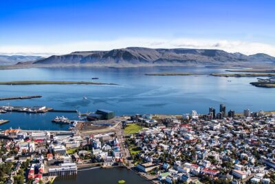 Helicopter Tour with Mountain Summit Landing from Reykjavik - The First Big Payoff: Reykjavik From Above (Harpa, Perlan, Hallgrimskirkja)