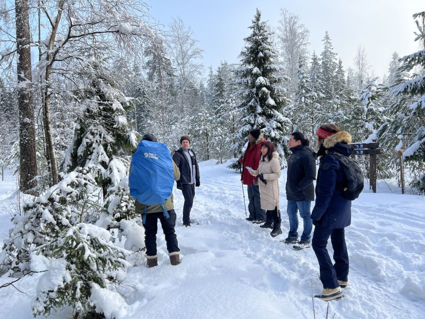Helsinki: Winter Wonderland Liesjärvi National Park Hike - The heated hut and campfire lunch: the real Finnish winter flavor moment
