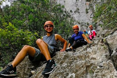 Hiking Climbing And Rappelling In The Eaglets Nest - Stop 1: Parque la Huasteca and the big “safety first” setup