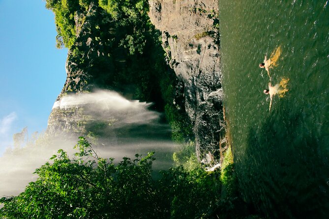 Hiking Sept Cascades (Tamarind Falls) - Half Day - The best payoff: swim in the plunge pool and the natural water massage