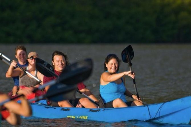 Huleia River Hidden Valley Falls Kayak & Hike - The Return in a Motorized Hawaiian Canoe