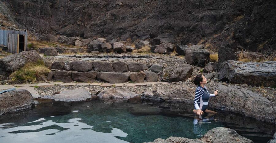 Husafell: Canyon Baths Soak with Short Highlands Hike - The short canyon hike: Hringsgil, Langifoss, and the glacial water moment