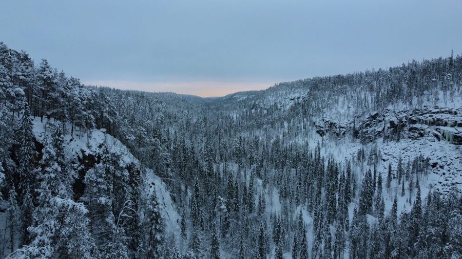 Korouoma: Frozen Waterfall Hiking Tour - The Rovaniemi pickup and the 1.5-hour van ride that sets your pace