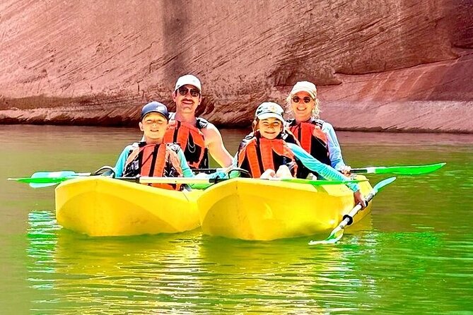 Lake Powell Kayak and Water Antelope Canyon Hike Guided Tour - First paddle off Antelope Point: Lake Powell in full view