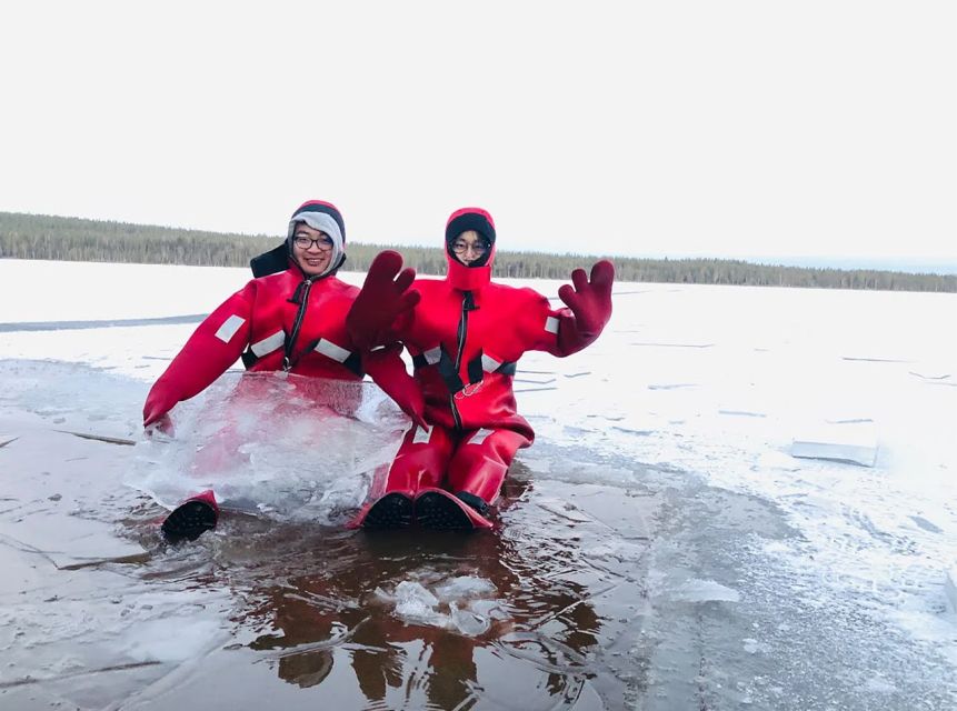 Lapland: Ice Fishing, Floating & BBQ Snow Adventure - Guided Ice Fishing on a Lappish Lake: Skills Over a Sure Catch
