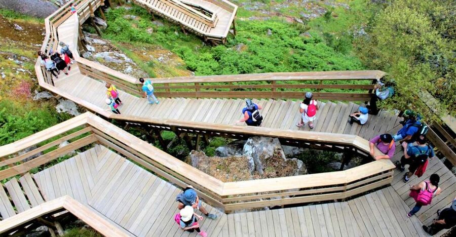 Leave Porto and go hiking in the Paiva Walkways, Arouca - Passadiços do Paiva zigzags: waterfalls, cliffs, and river views