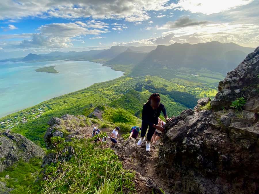 Mauritius: Le Morne Mountain UNESCO Eco Hike - Summit V break: Chamarel views plus two-coast lagoon panoramas