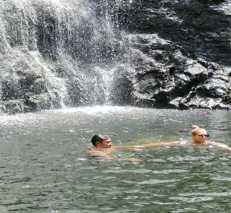 Mauritius: Tamarind Falls Guided Hike with Swim and Lunch - Safety briefing, jungle trail, and the first waterfall descent