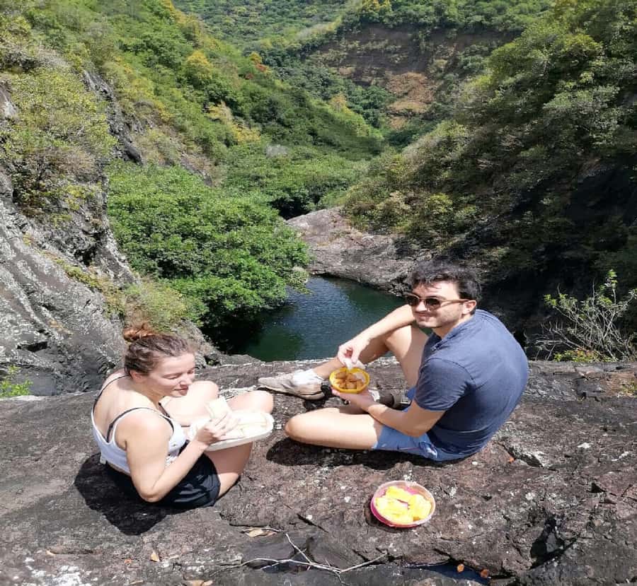 Mauritius: Tamarind Falls Guided Hike with Swim and Lunch - Reaching the seventh waterfall: earning the 60-meter view