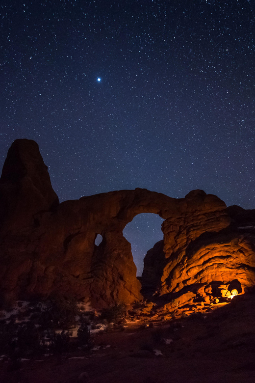 Moab: The Windows Astro-Photography and Stargazing Hike - Lunar cycles and weather luck: what to expect in different skies