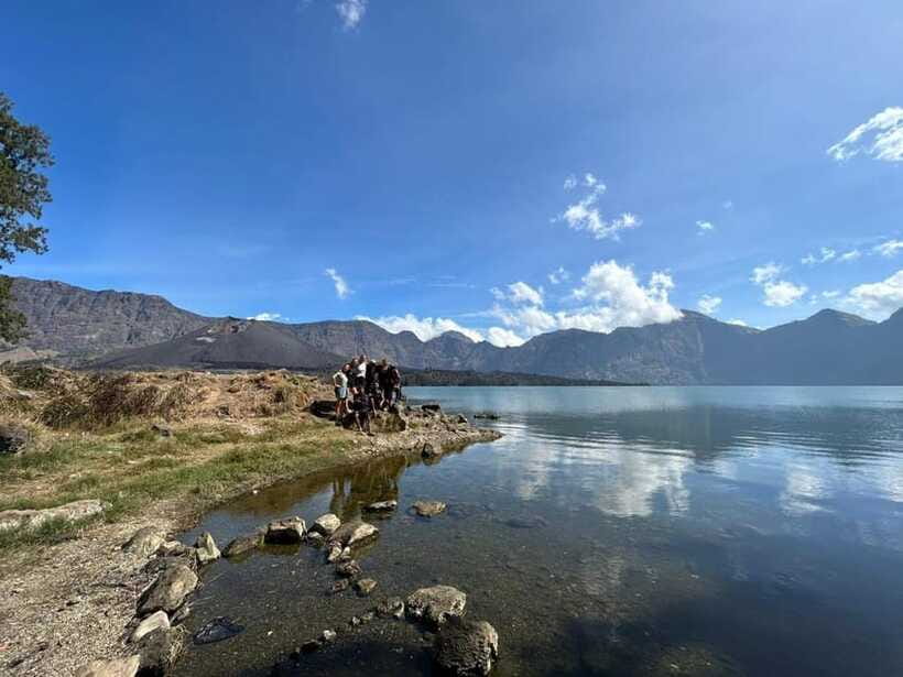 Mount Rinjani Trek 3D-2N To Summit - Lake - Hotspring - Day 2 night: Senaru crater rim camp and the Mount Agung sunset