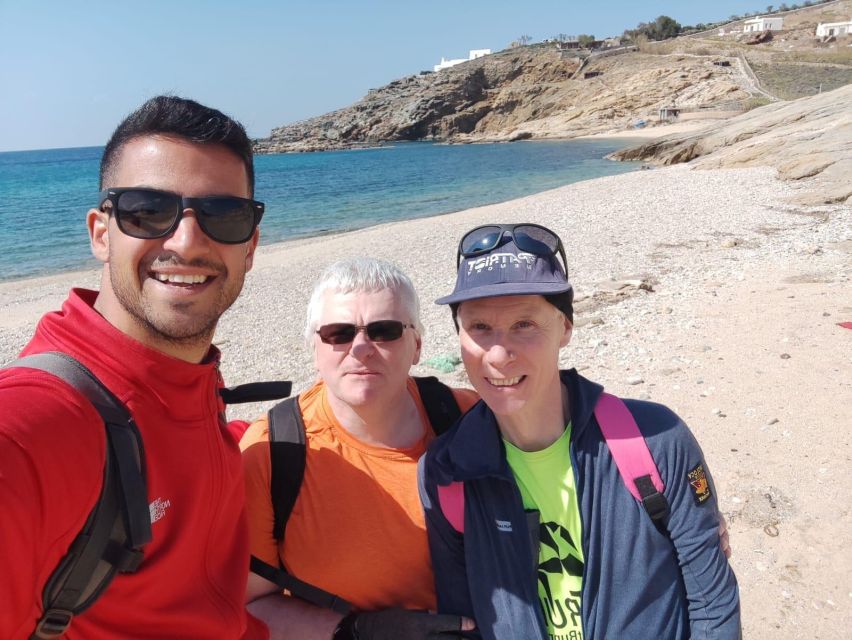 Mykonos Hiking Adventure - Mirsinis beach swim: the payoff at the 5.1 km mark