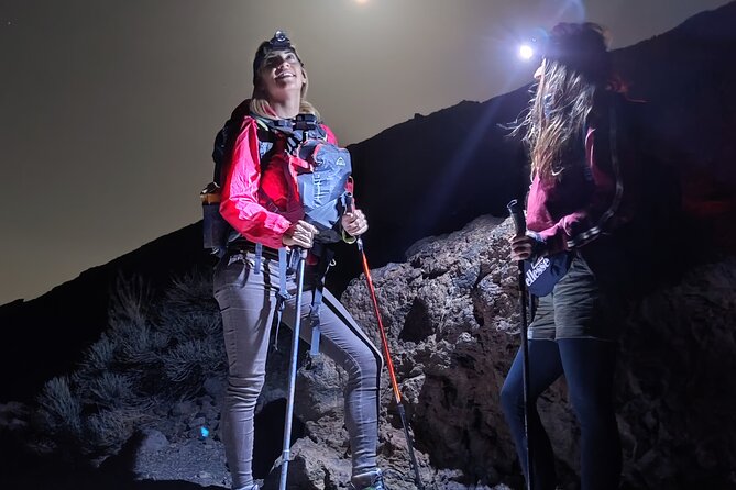 Night Hike to Summit of Teide for Sunrise and the Volcano Shadow - What the Dark Hike Feels Like (Headlamps, Stars, and Volcanic Ground)