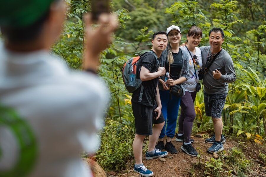 Oahu: Manoa Falls Waterfall Hike with Lunch and Transfers - The 1.6-mile hike: film locations, birds, bamboo, and a tree-arch stop
