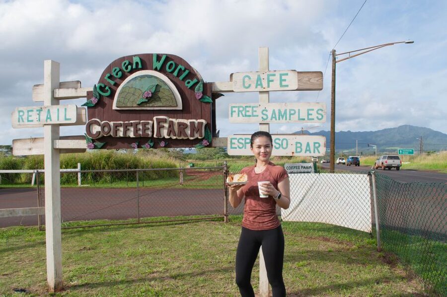 Oahu: Valley of Waimea Falls Swim & Hike with Lunch & Dole - Greenworld Coffee Farm breakfast: small start, big difference