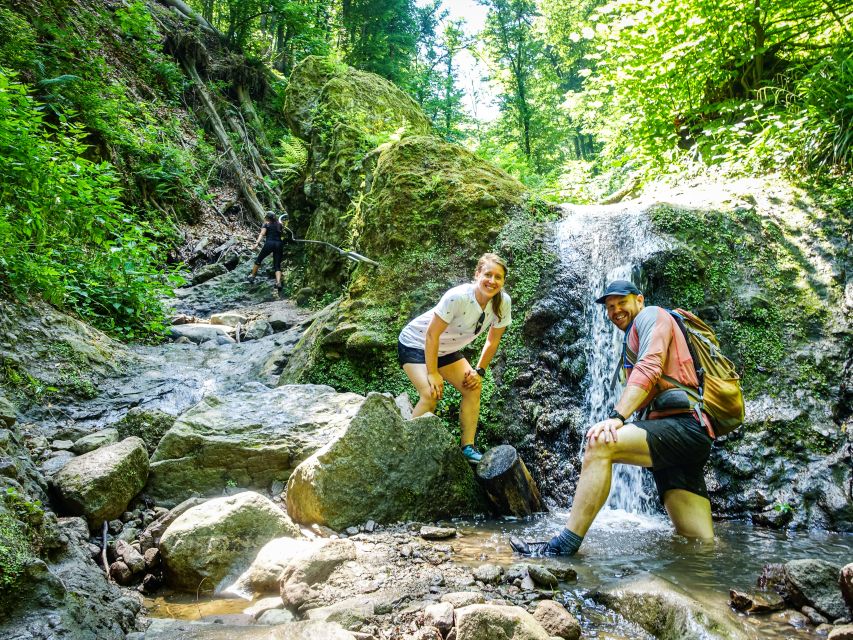 One Day Wonder Hike - The Essence of the Danube Bend - Ram Gorge: 30m rock formations and waterfall climbing with rails